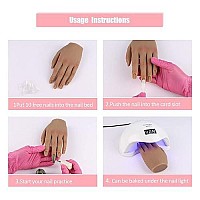 Practice Hand For Acrylic Nails Silicone Female Mannequin Life Size Hand As Nail Practice Hands Sketch Jewelry Ring Glove Watch