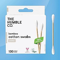 The Humble Co Bamboo Cotton Swabs 600 Count Cotton Swabs And Cotton Buds For Ears Makeup Pet Care And Cleaning White