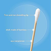 The Humble Co Bamboo Cotton Swabs 600 Count Cotton Swabs And Cotton Buds For Ears Makeup Pet Care And Cleaning White