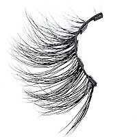 Moxielash Sassy Lash Set Of Premium Magnetic Eyelashes Midlevel Drama Volume Mink Lashes For Deepset Hooded Almond A