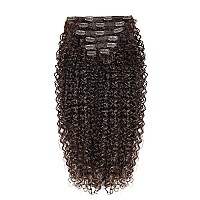 Bhf 26 Inch Kinky Curly Clip In Hair Extension Double Weft Full Head Japanese Heat Resistance Fiber 140G Synthetic Hair Extensi