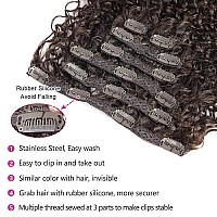 Bhf 26 Inch Kinky Curly Clip In Hair Extension Double Weft Full Head Japanese Heat Resistance Fiber 140G Synthetic Hair Extensi