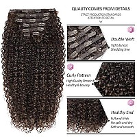 Bhf 26 Inch Kinky Curly Clip In Hair Extension Double Weft Full Head Japanese Heat Resistance Fiber 140G Synthetic Hair Extensi