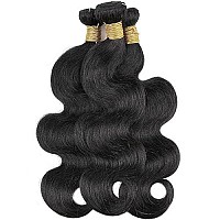 Misoun Hair Brazilian Virgin Hair Body Wave Hair One Bundle 14Inch 100 Unprocessed Human Hair Extension Weave Weft 1005Gb