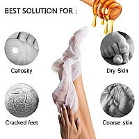 Mondsub Honey Almond Nourishing Foot Masks Foot Moisturizing Mask For Dry Skin To Deep Hydrating And Brightening Moisturize