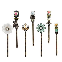 7Pcs Vintage Hair Clips Elegant Retro Hair Pins Women Hairpins For Ladies And Girls Headwear Styling Tools Hair Accessories