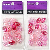 Crispy Collection Tomorrow Sea Shell Cutted Hair Beads Cowrie Dreadlocks Braid Bead Decoration 2Packs Shb6