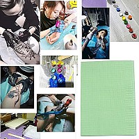 Aebderp 125Pcs Disposable Nail Art Tattoo Paper Towels Table Mat 3Ply Waterproof Tattoo Bibs Sheets Nail Desk Mat Tattooing T