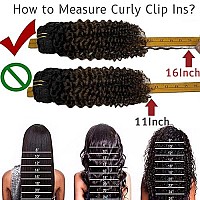 Anrosa Jerry Curly Human Hair Clip In Extensions 3B 3C Ombre Natural Black 1B Fading To Dark Brown 4 Color Curly Hair Extensio