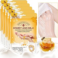 Hand Mask 5 Pairs Hand Moisturizing Gloves Repairing Hand Mask For Extra Dry Skin Spa Masks Exfoliating Hand Peeling Mask Rep