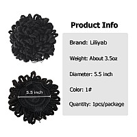 Liliyab Dreadlock Afro High Puff Drawstring Ponytail Hair Bun Hairpieces Faux Locs Clip In Pony Tail For Black Women 8 1