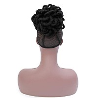 Liliyab Dreadlock Afro High Puff Drawstring Ponytail Hair Bun Hairpieces Faux Locs Clip In Pony Tail For Black Women 8 1