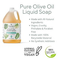 Brittanies Pure Organic Castile Lemongrass Liquid Olive Soap Refill 1 Gallon Made With Natural Luxurious Oils Vegan Glute