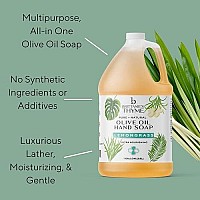 Brittanies Pure Organic Castile Lemongrass Liquid Olive Soap Refill 1 Gallon Made With Natural Luxurious Oils Vegan Glute