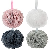 Dadymart Bath Shower Loofah Sponge 75G Bath Mesh Pouf Shower Ball Body Scrubber Exfoliating Bath Sponge For Women And Men Set O