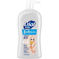 Dial Kids 3In1 Bodyhairbubble Bath Peach 32 Fl Oz