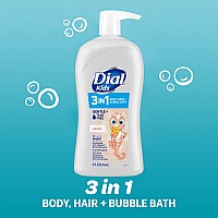 Dial Kids 3In1 Bodyhairbubble Bath Peach 32 Fl Oz