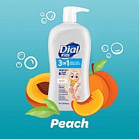 Dial Kids 3In1 Bodyhairbubble Bath Peach 32 Fl Oz