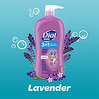 Dial Kids 3In1 Bodyhairbubble Bath Lavender Scent 32 Fl Oz