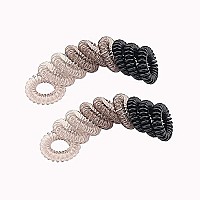 Zborh Spiral Hair Ties 9Pcs Traceless Hair Ring Coil Hair Ties Phone Cord Hair Ties Hair Coils Women Ponytail Holder Elasti