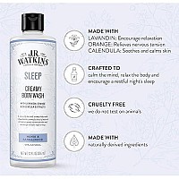 Jr Watkins Sleep Creamy Moisturizing Body Wash Cleanses Encourages Restful Sleep Natural Monoi Sandalwood 12 Oz