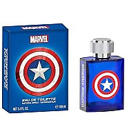 Marvel Captain America Fragrance For Men 34Oz 100Ml Eau De Toilette Edt Cologne Spray Made In Spain By Air Val Intern