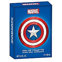 Marvel Captain America Fragrance For Men 34Oz 100Ml Eau De Toilette Edt Cologne Spray Made In Spain By Air Val Intern