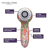 Michael Todd Beauty Soniclear Elite Facial Cleansing Brush System 6Speeds Face Cleansing Brush Exfoliating Body Scrub