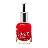 Nailtopia Plantbased Chip Free Nail Lacquer Non Toxic Biosourced Longlasting Strengthening Polish Goodnight Kiss Re