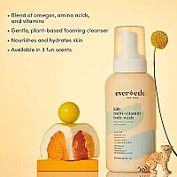 Evereden Multivitamin Kids Body Wash 127 Floz Fresh Pomelo Plantbased And Gentle Kids Body Wash Sensitive Skin Nourishm