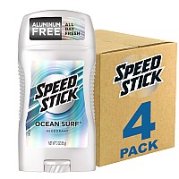 Speed Stick Mens Deodorant Ocean Surf 3 Ounce 4 Pack Packaging May Vary