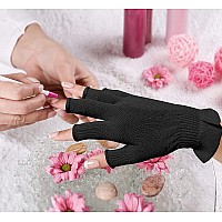 Mig4U Fingerless Moisturizing Gloves Half Finger Touchscreen Beauty Glove For Eczema Spa Dry Hands Skin Treatment Summer Su