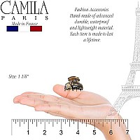 Camila Paris Cp3067 French Hair Clip For Women Handmade Onyx Small Girls Hair Claw Clips Jaw Durable Styling Hair Accessori