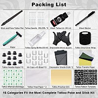 Moricher Hand Poke A Stick Tattoo Kit Diy Tattoo Tool Kit Tattoo Practice Kit For Beginners Complete Tattoo Kit