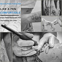 Moricher Hand Poke A Stick Tattoo Kit Diy Tattoo Tool Kit Tattoo Practice Kit For Beginners Complete Tattoo Kit