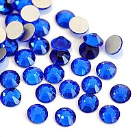 Towenm 3000 Pieces Glass Flatback Rhinestones Ss6 2Mm Flat Back Rhinestone Crystals For Nail Art Face Craft Non Hotfix Flatbac