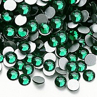 Towenm 2000 Pieces Glass Flatback Rhinestones Ss10 28Mm Flat Back Crystals For Craft Clothes Nail Face Art Non Hotfix Glue Fi