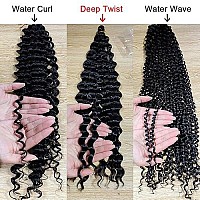 Deep Twist Braid Crochet Hair 22 Inch Braiding Hair For Beauty Synthetic Braids Hair Extension 22Inch43 Pack