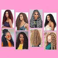 Deep Twist Braid Crochet Hair 22 Inch Braiding Hair For Beauty Synthetic Braids Hair Extension 22Inch43 Pack