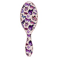 Cala Wet N Dry Detangling Hair Brush Butterfly Print