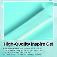 Modelones Gel Nail Polish 15 Ml Pastel Blue Green Solid Color Gel Polish Soak Off Led Highpigmented Shine Long Wear Gel Poli