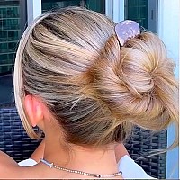 Camila Paris Cp3163 French Twist Stick Clip Pins Brown Wavy Hair Pin Ushaped Hair Fork For Girls Spiral Updo Chignon Bun Hold