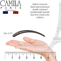 Camila Paris Cp3163 French Twist Stick Clip Pins Brown Wavy Hair Pin Ushaped Hair Fork For Girls Spiral Updo Chignon Bun Hold