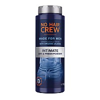 No Hair Crew Intimate Dry Fresh Body Powder For Men Sweat Defense And Odor Control Deodorizer 35 Oz