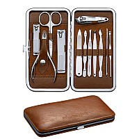 Familife Manicure Set Professional Nail Kit Manicure Kit Nail Clipper Set 12Pcs Stainless Steel Nail Care Kit Manicure Tools