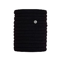 Gimme Beauty Extra Fine Hair Ties Black Onyx Seamless No Break Microfiber Elastic Hair Ties Firm Yet Gentle Hair Access