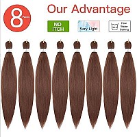 Callia Pre Stretched Braiding Hair 26 Inch 8 Packs Ombre Professional Prestretched Synthetic Braiding Hair Itch Free Yaki Synthe