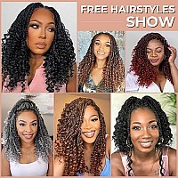 Toyotress Boho Box Braids Crochet Hair 12 Inch 8 Packs Ombre Orange Box Braids Crochet Hair Curly End Crochet Braids Short Pr