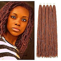 Guohui Micro Faux Locs Crochet Hair 36 Inch 5 Packs Color Copper Red Diy Braids Straight Styles 36350