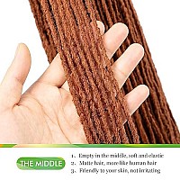 Guohui Micro Faux Locs Crochet Hair 36 Inch 5 Packs Color Copper Red Diy Braids Straight Styles 36350